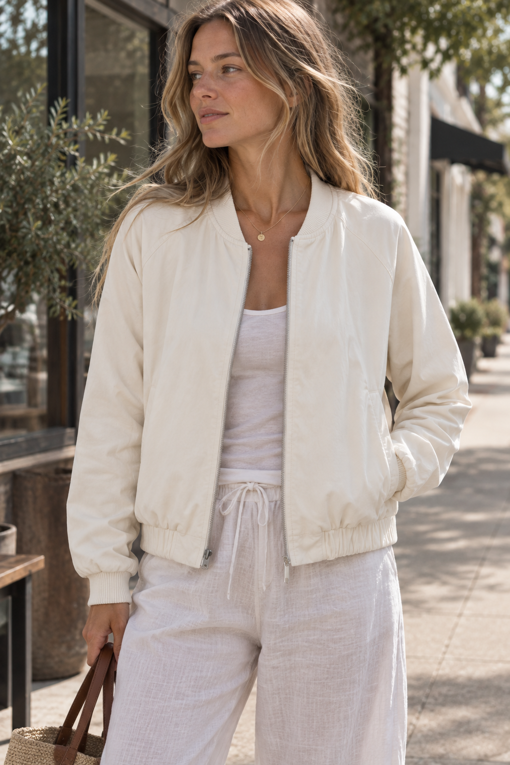 The Abby | Recycled &amp; Reversible Bomber | Black / Ecru - Cotes of London