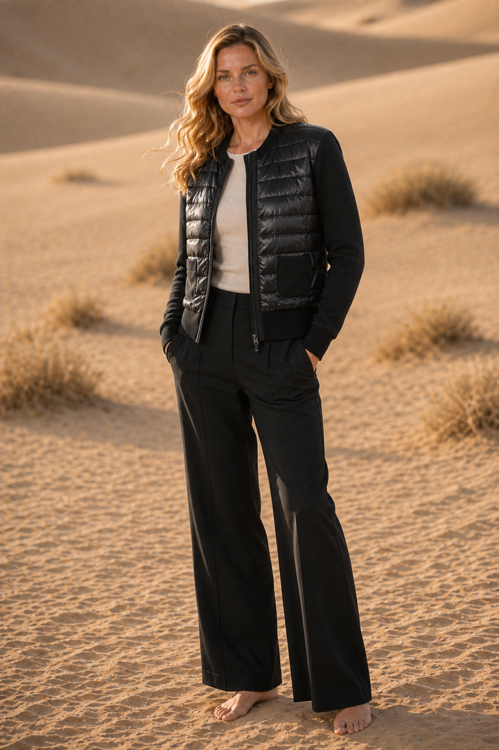 The Duchess | Down / Wool Jacket | Midnight Black