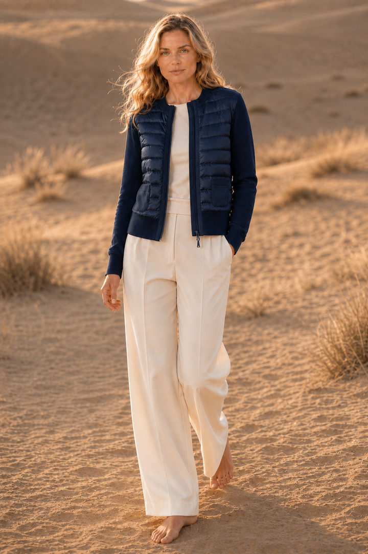 The Duchess | Down / Wool Jacket | Navy