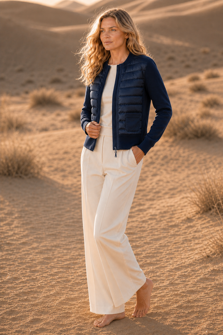 The Duchess | Down / Wool Jacket | Navy