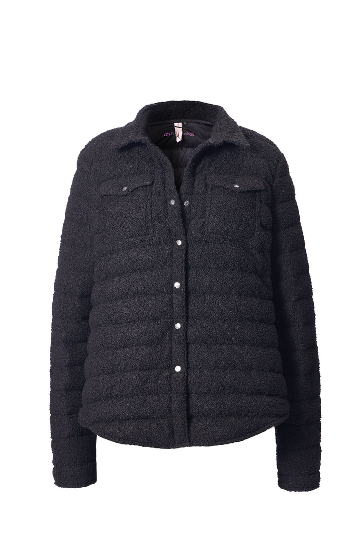 The Harrow Micro Sherpa | Down Shirt | Midnight Black