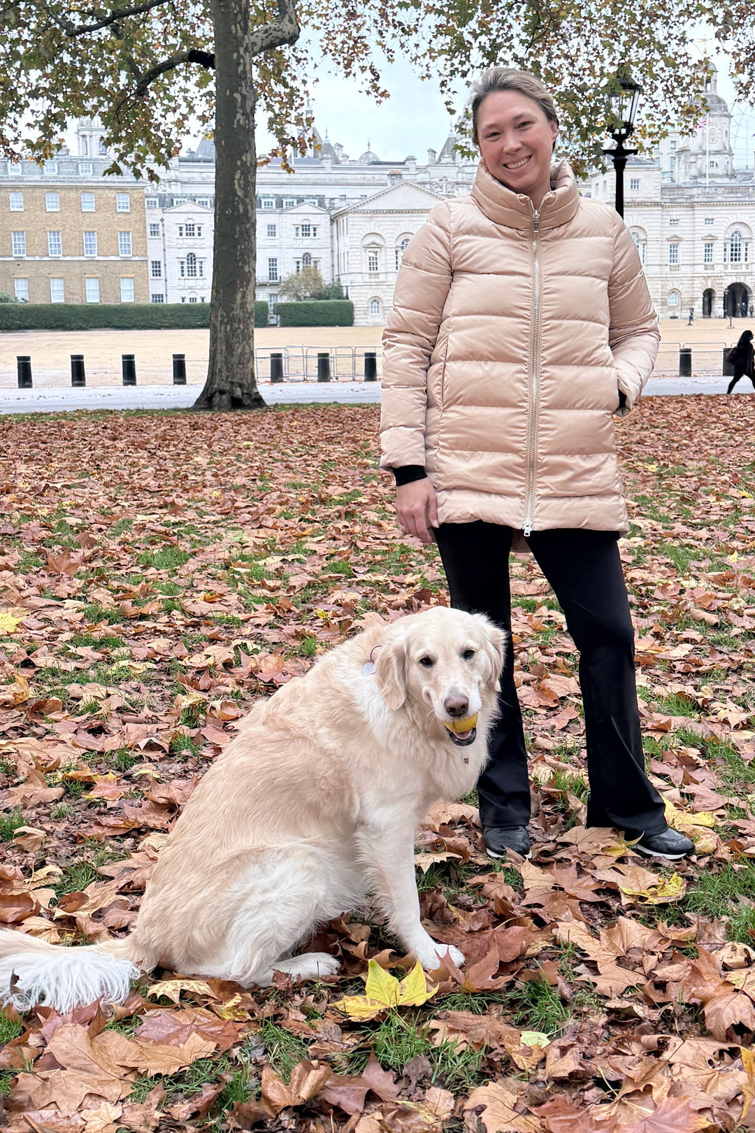The Dorchester | Down Coat with Chunky Zipper | Taupe