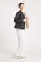 The Leicester in Matte | 2 in 1 Reversible Down Jacket | Midnight Black / Taupe