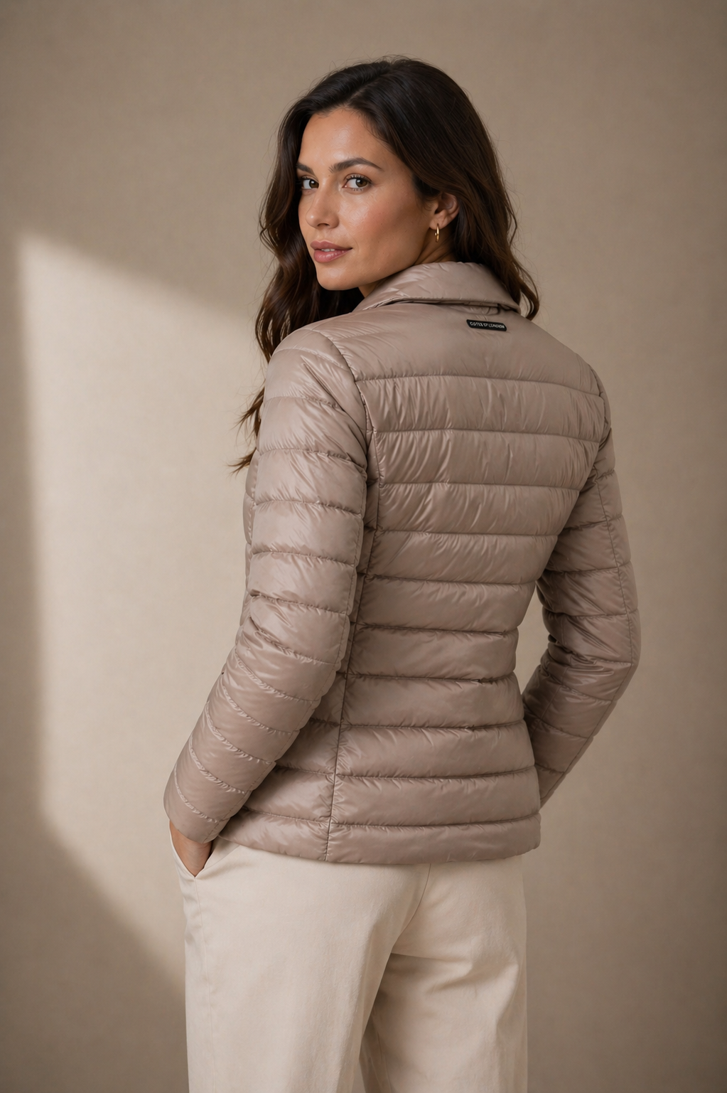 The Mayfair | Down Blazer | Taupe | New Deluxe