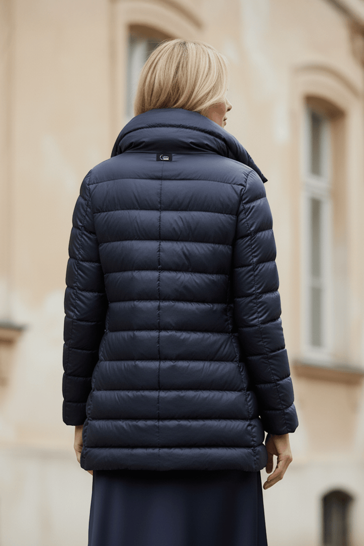 The Chelsea A - frame | Down Coat | Ink Navy - Cotes of London