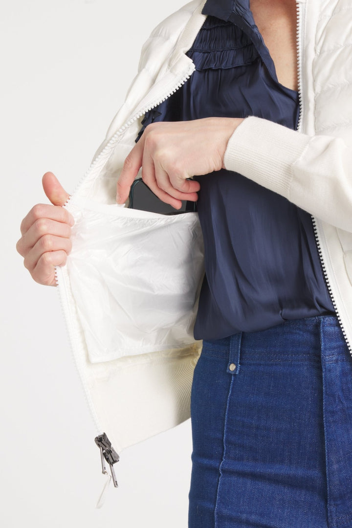 The Duchess | Down / Wool Jacket | Ivory - Cotes of London