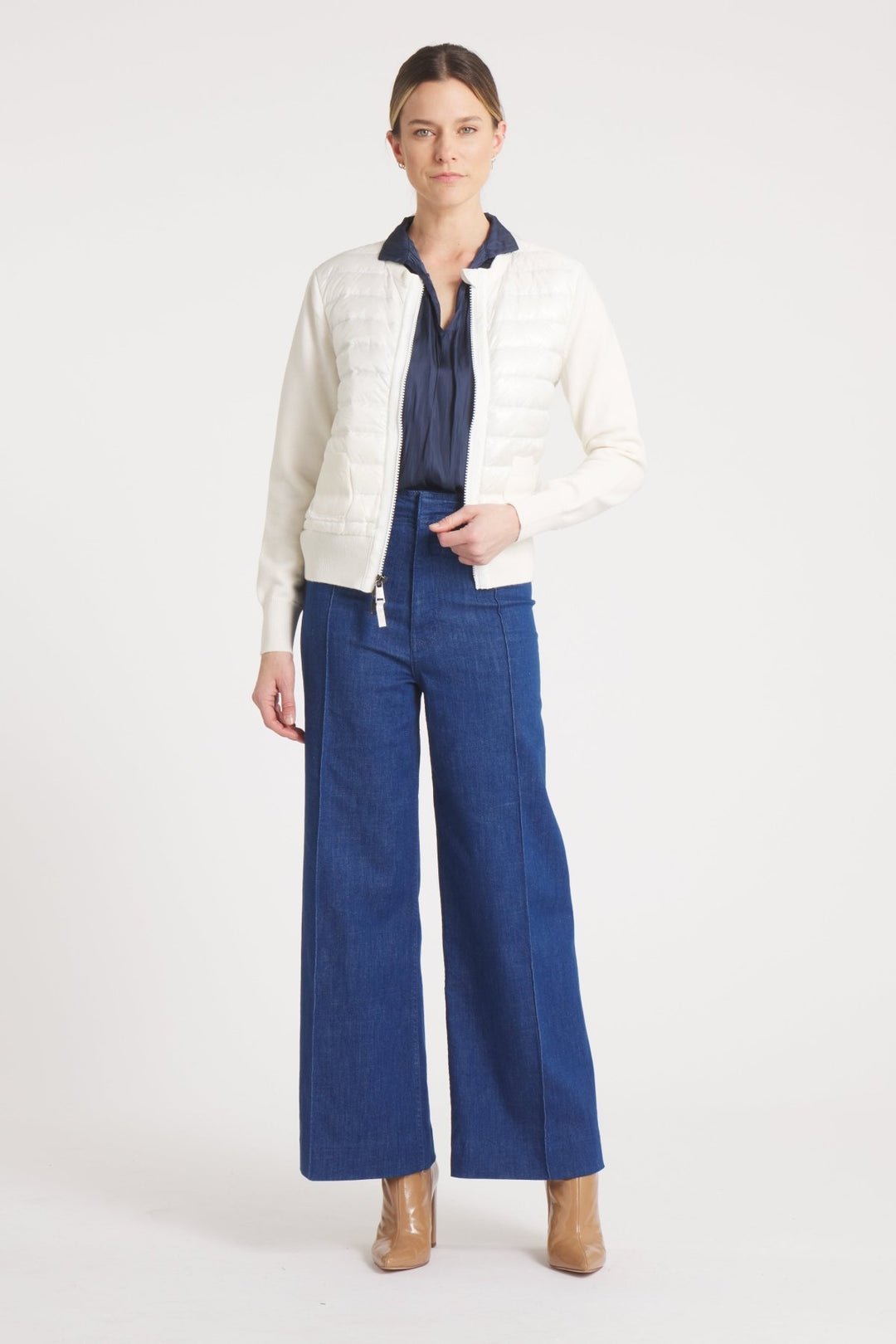 The Duchess | Down / Wool Jacket | Ivory - Cotes of London