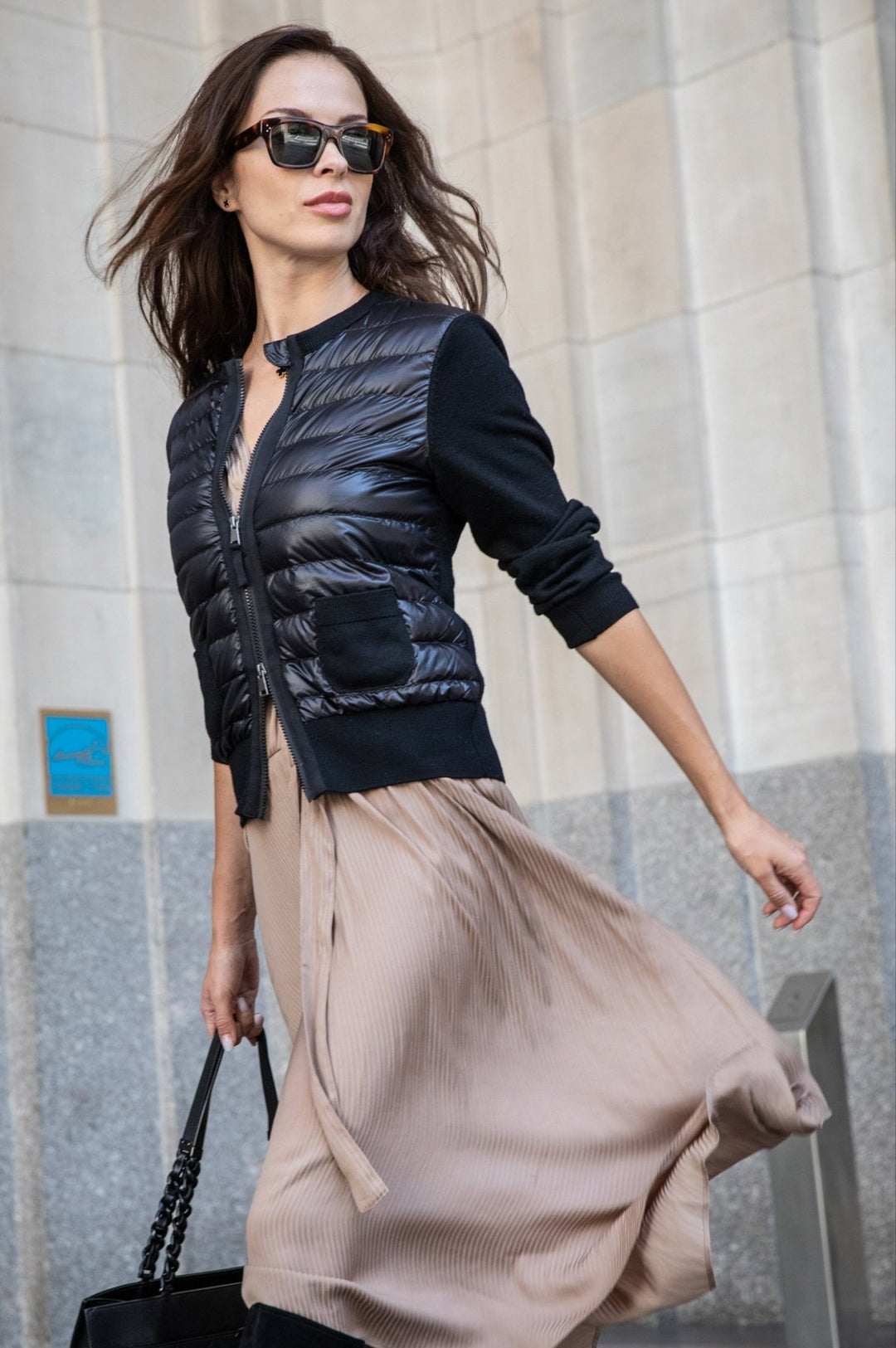 The Duchess | Down / Wool Jacket | Midnight Black - Cotes of London