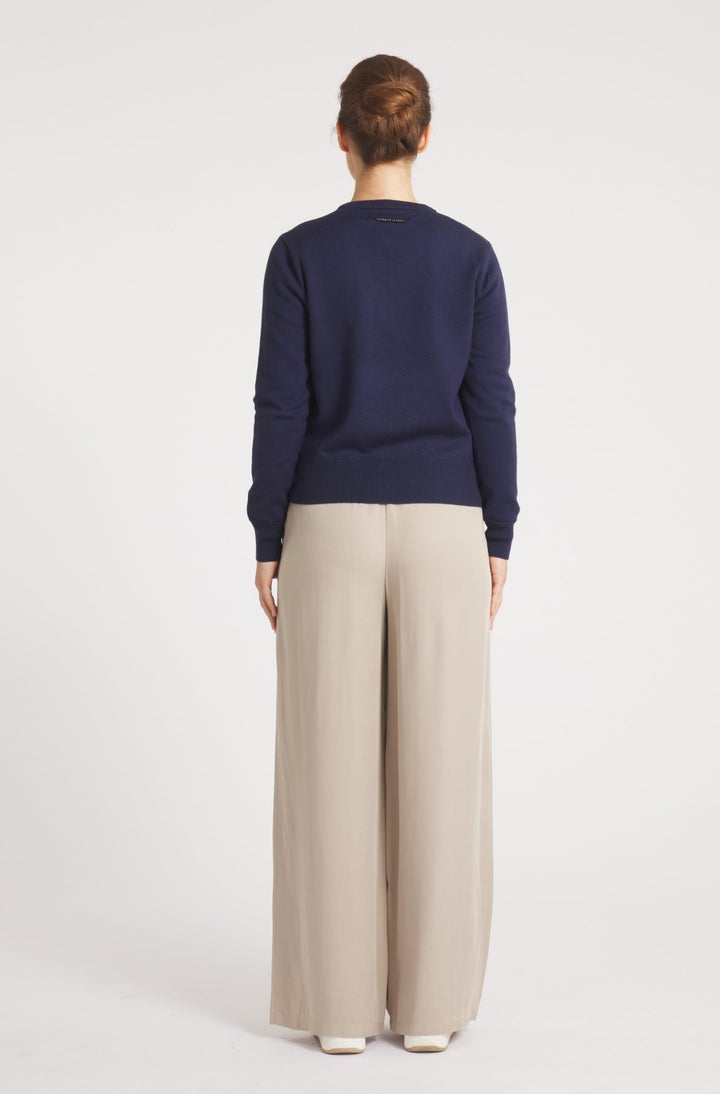 The Duchess | Down / Wool Jacket | Navy - Cotes of London