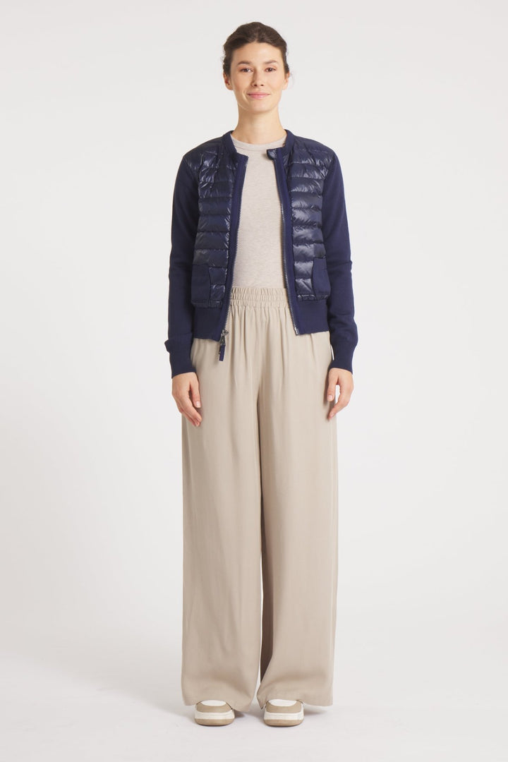 The Duchess | Down / Wool Jacket | Navy - Cotes of London