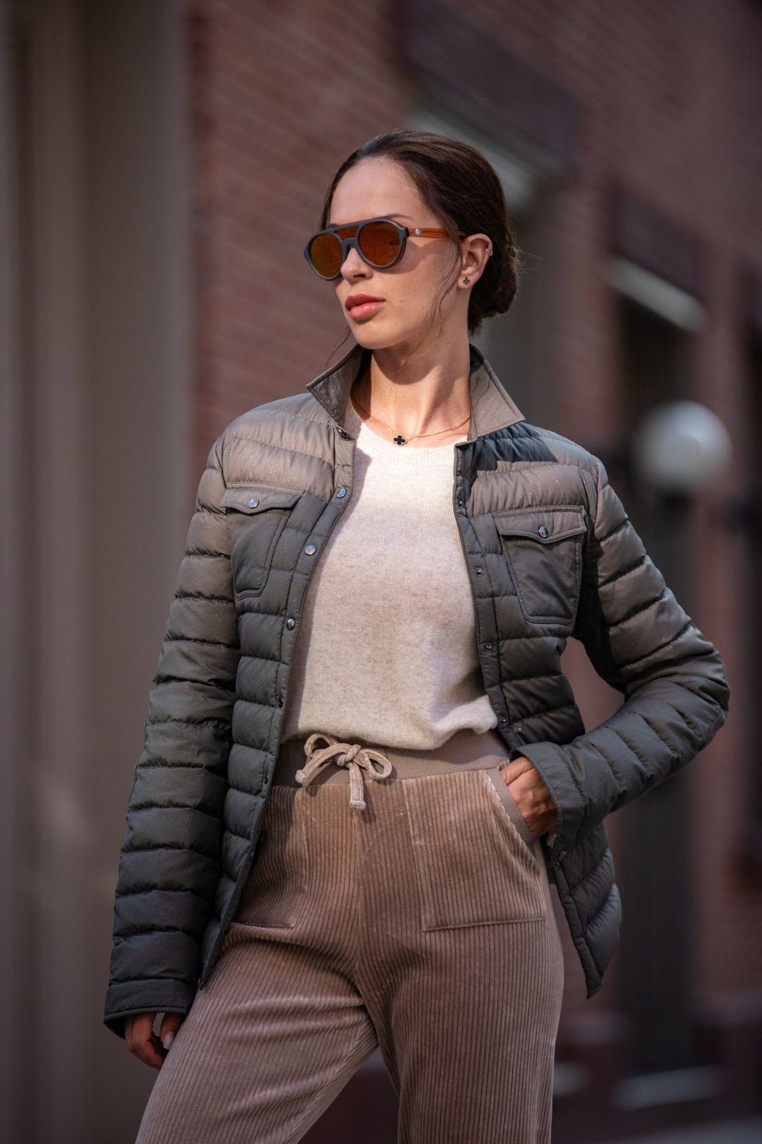 The Harrow Matte | Down Shirt | Subtle Sparkles - Cotes of London