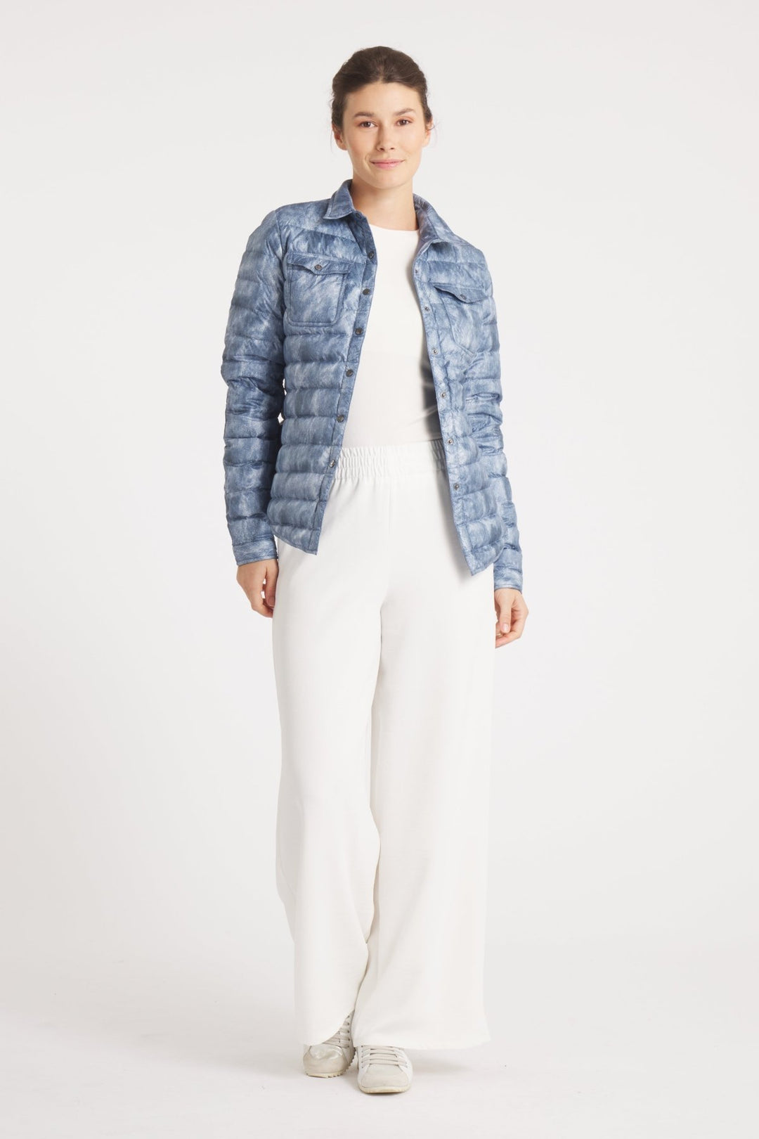 The Harrow Royale | Down Shirt | Blue Jean Print - Cotes of London