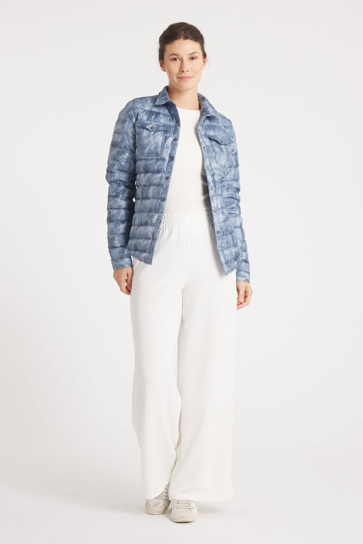 The Harrow Royale | Down Shirt | Blue Jean Print - Cotes of London