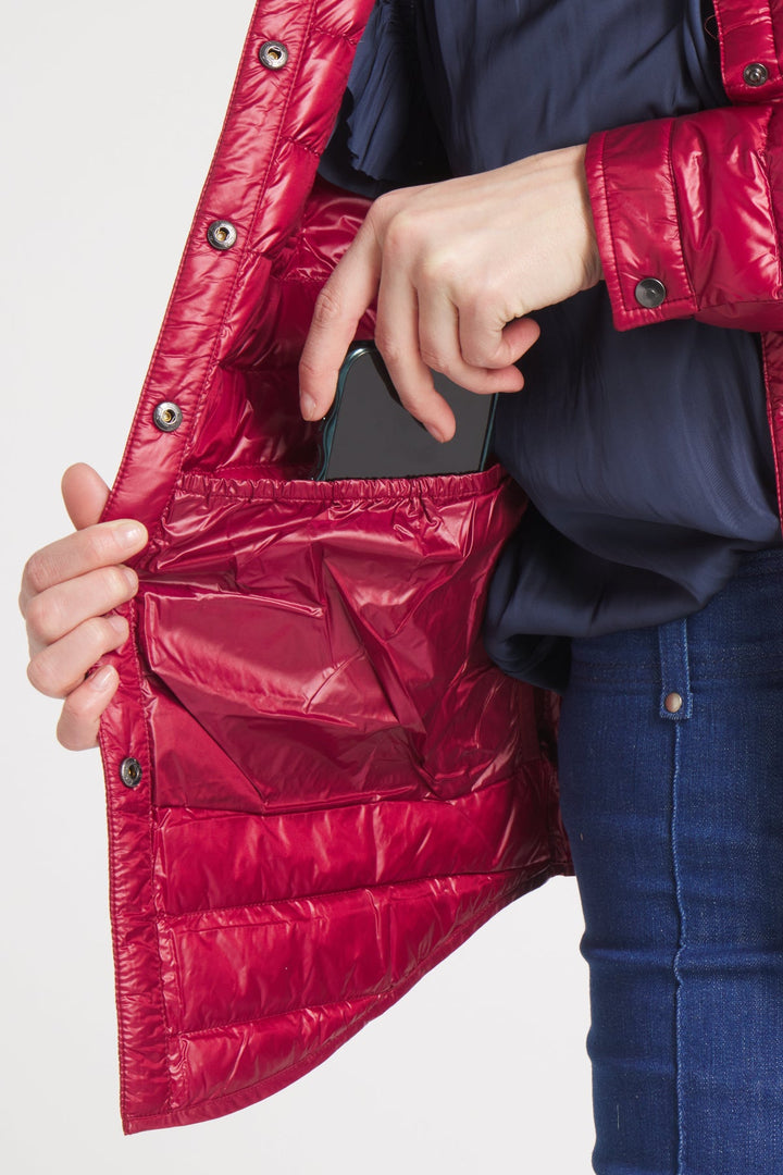 The Harrow Royale | Down Shirt | Bordeaux - Cotes of London