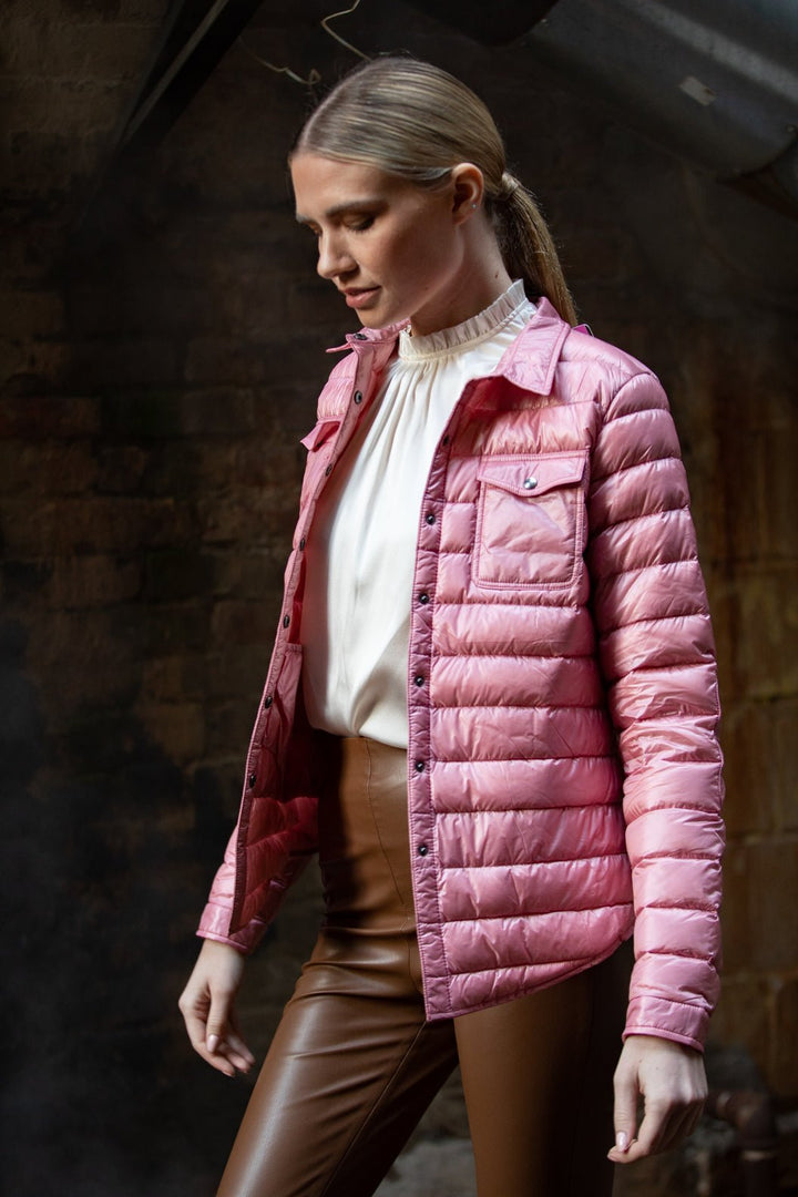 The Harrow Royale | Down Shirt | Dusty Rose - Cotes of London