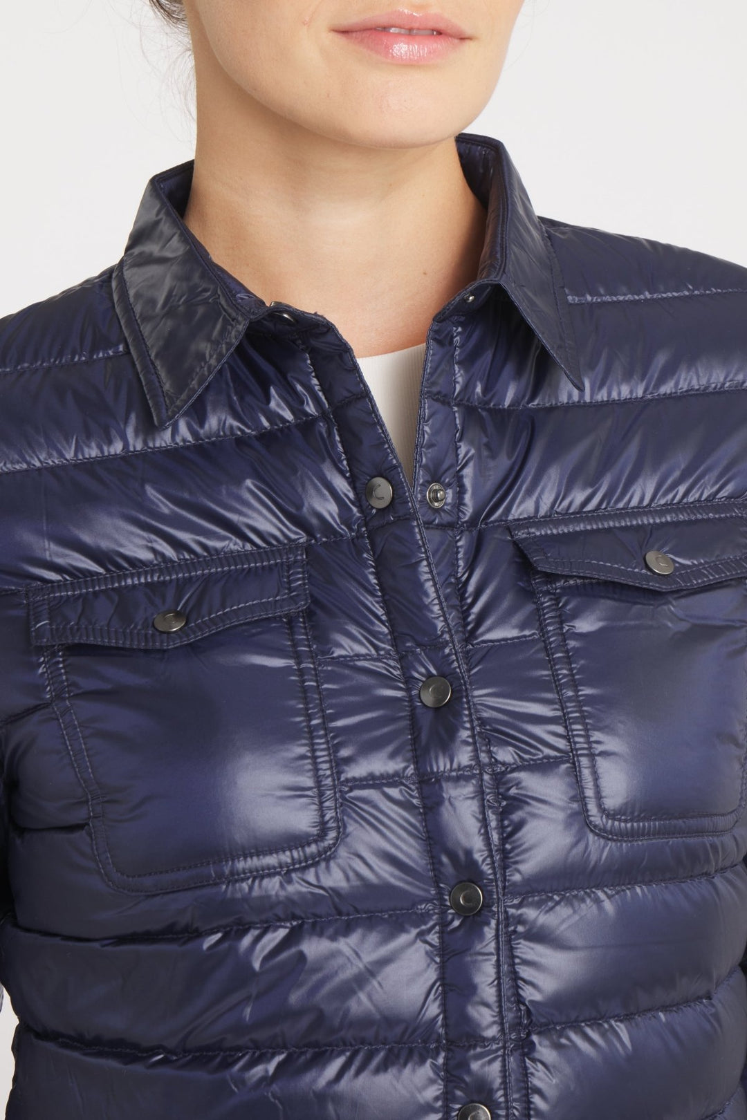 The Harrow Royale | Down Shirt | Ink Navy - Cotes of London