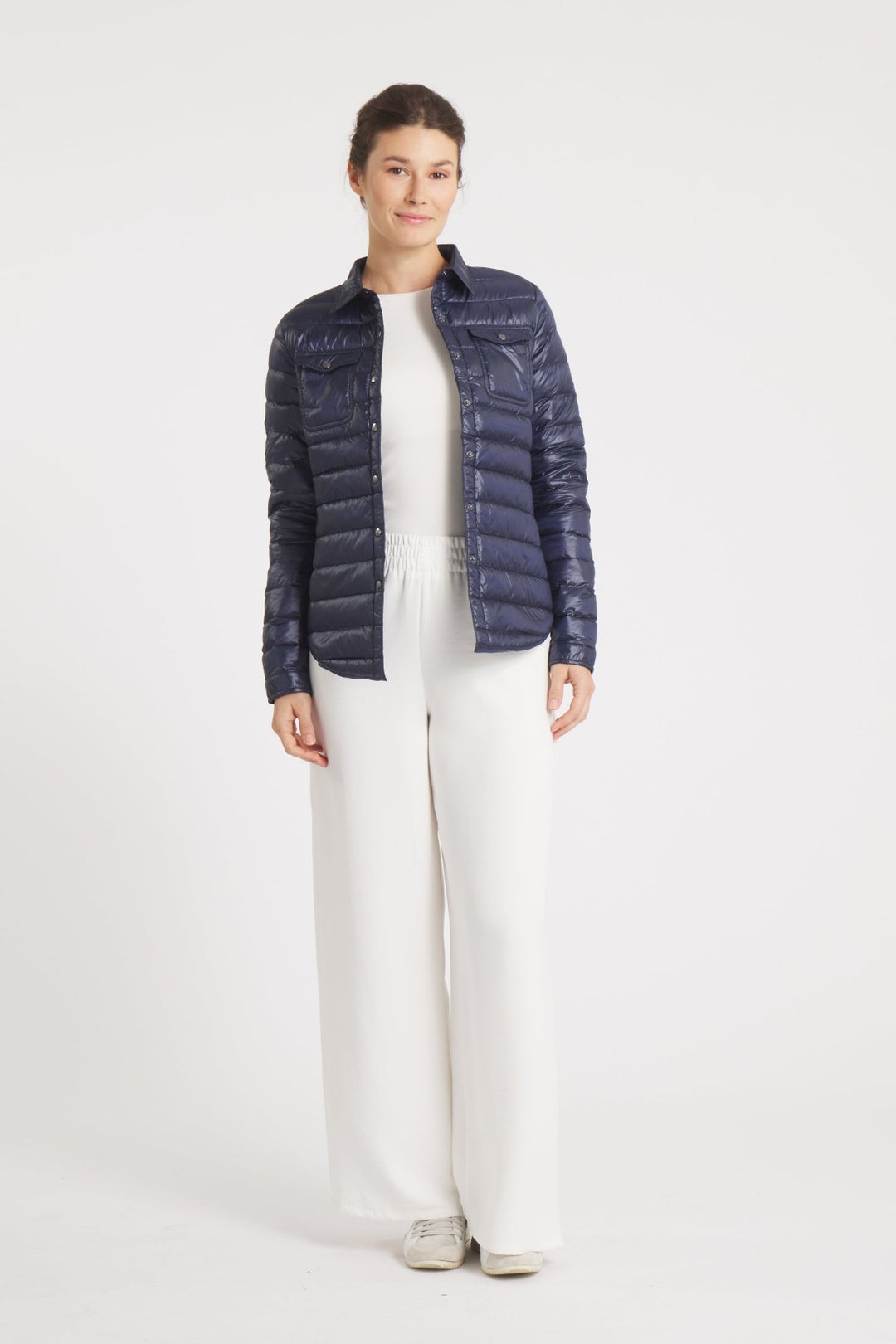 The Harrow Royale | Down Shirt | Ink Navy - Cotes of London