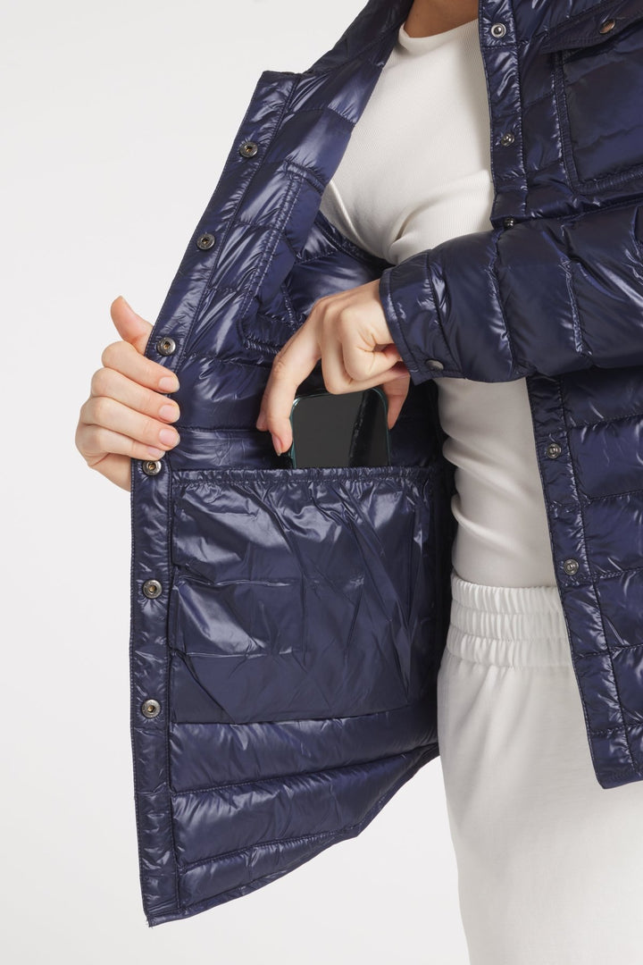 The Harrow Royale | Down Shirt | Midnight Black - Cotes of London