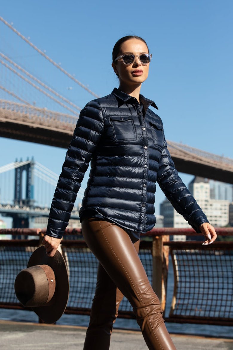 The Harrow Royale | Down Shirt | Midnight Black - Cotes of London