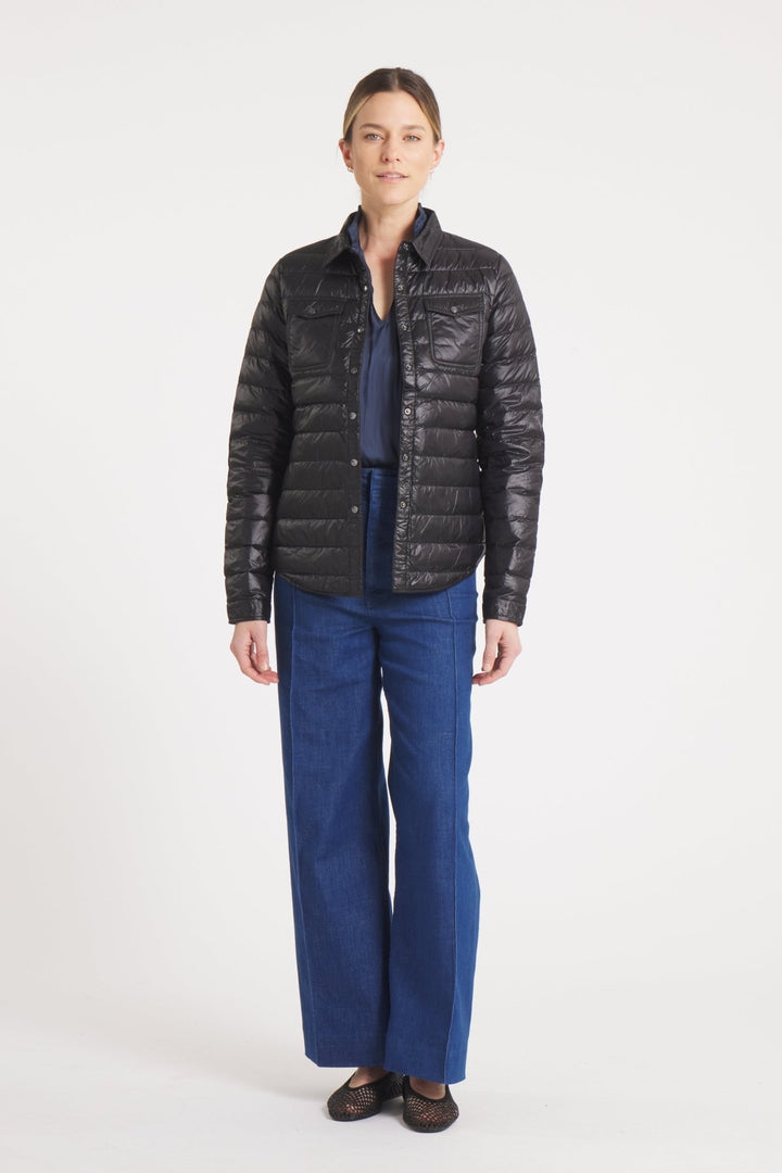 The Harrow Royale | Down Shirt | Midnight Black - Cotes of London