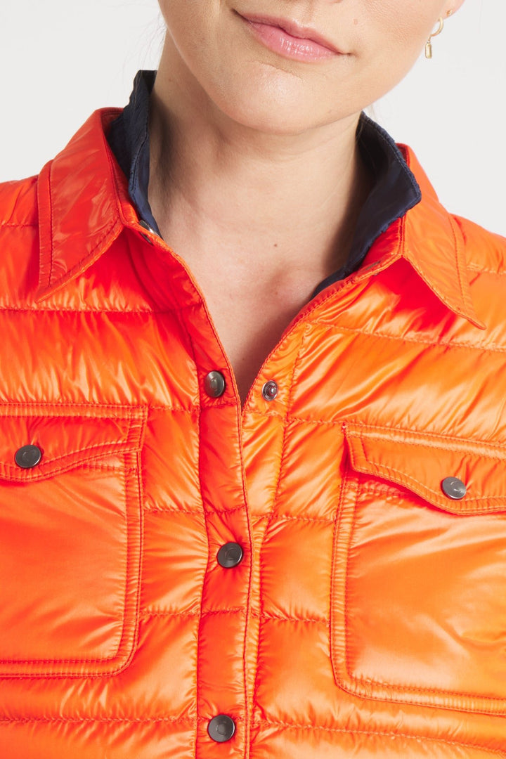 The Harrow Royale | Down Shirt | Orange - Cotes of London
