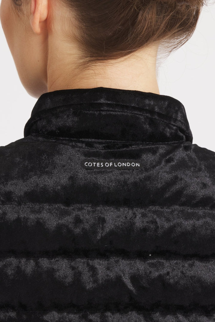 The Harrow Velour | Down Shirt | Midnight Black - Cotes of London