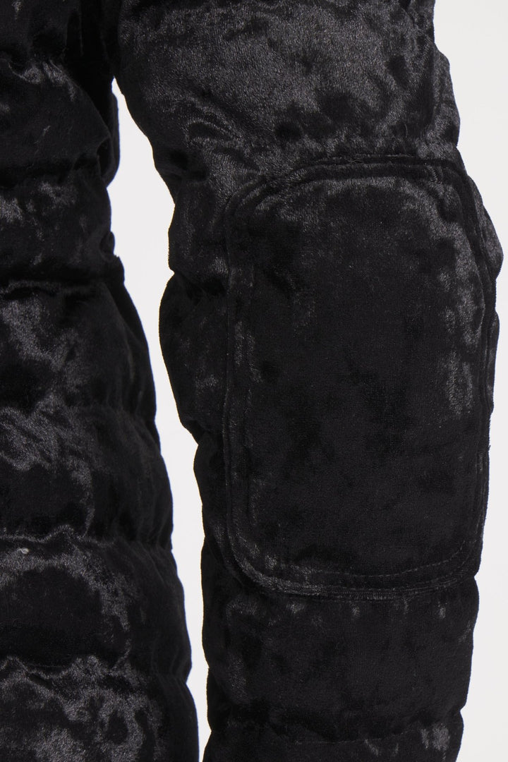 The Harrow Velour | Down Shirt | Midnight Black - Cotes of London