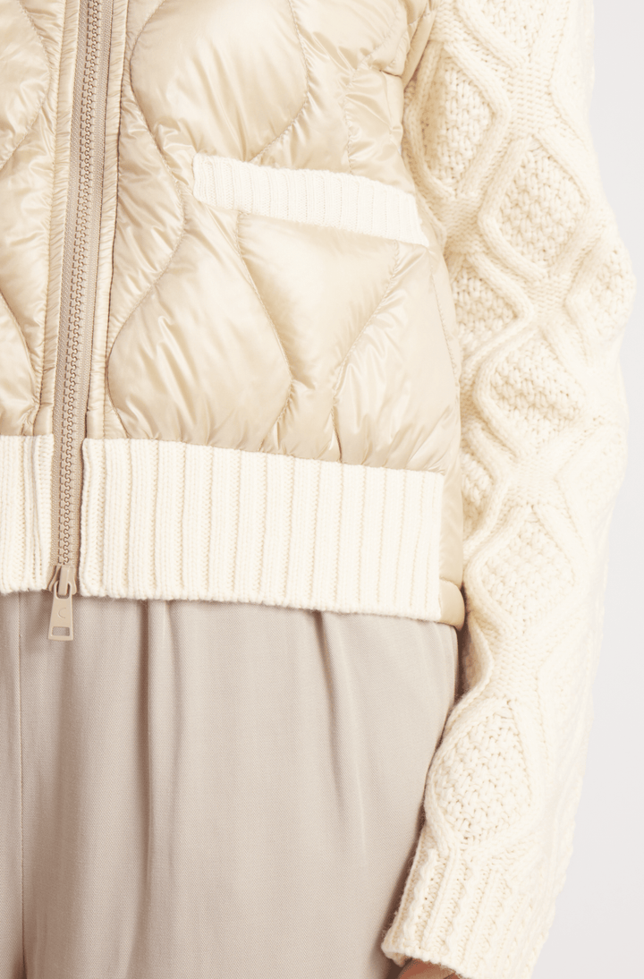 The Hyde | Quilted Down / Wool Jacket | Camel / Beige - Cotes of London