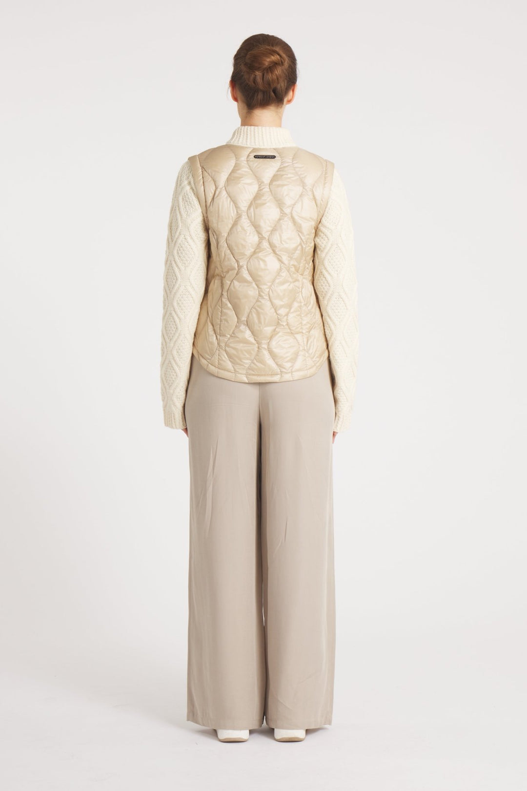 The Hyde | Quilted Down / Wool Jacket | Camel / Beige - Cotes of London