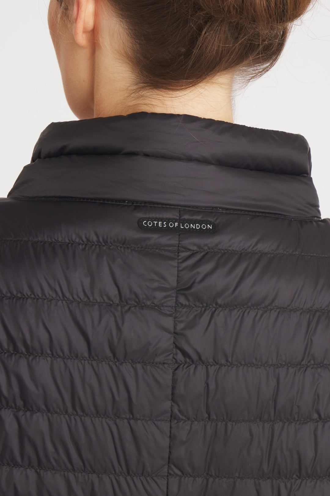 The Knightsbridge | Lightweight 2 in 1 Reversible Down Coat | Matte Black / Taupe - Cotes of London