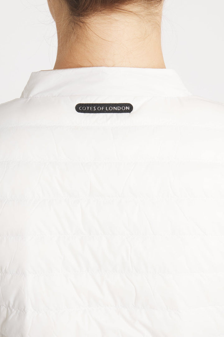 The Leicester in Matte | 2 in 1 Reversible Down Jacket | Camel / Ivory - Cotes of London