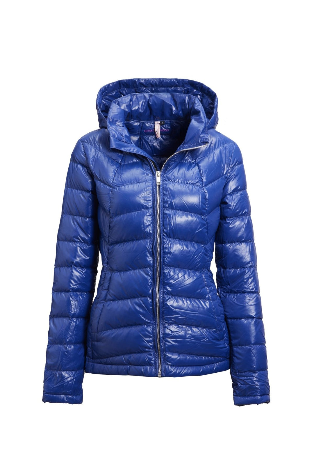 The Senenne | Hooded Down Jacket | Electric Blue - Cotes of London