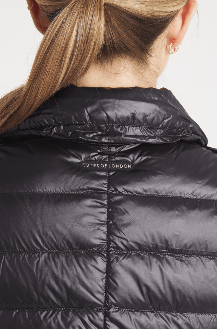 The Silverstone | Down Motorcycle Jacket | Midnight Black - Cotes of London