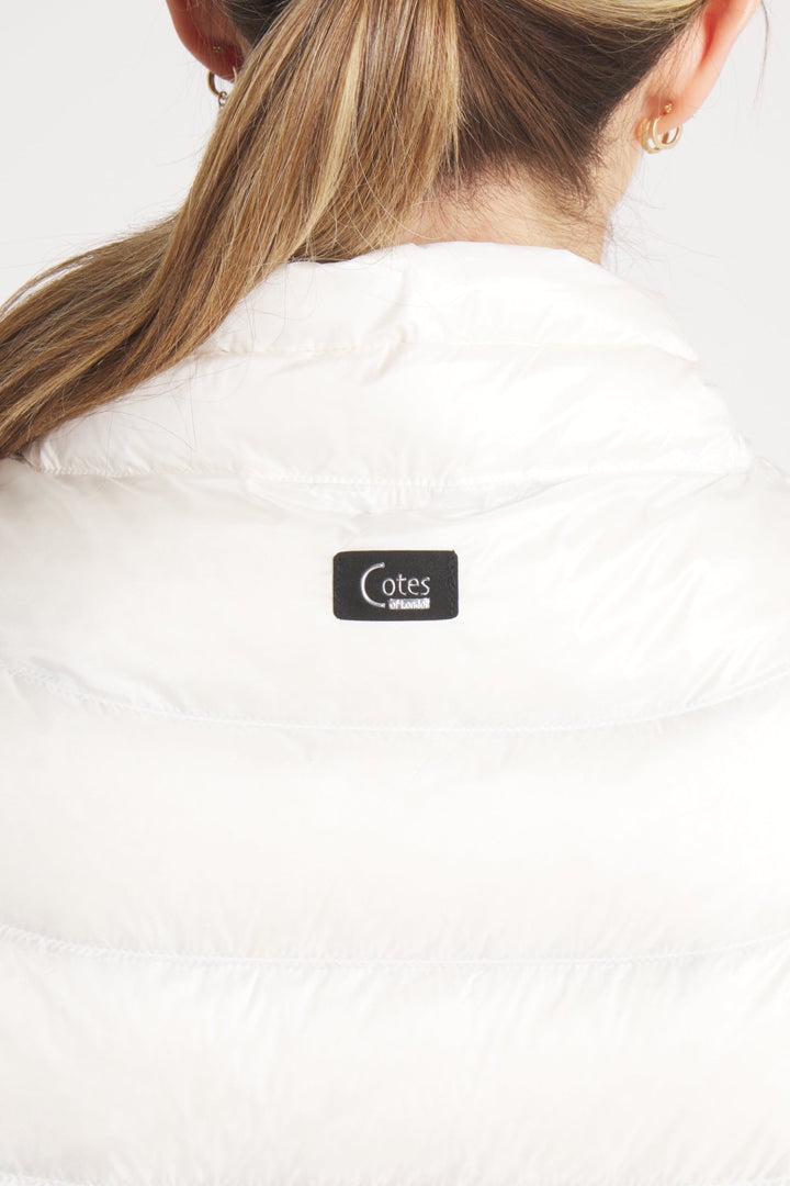 The Soho | Down 3/4 Sleeve Jacket | Ivory - Cotes of London