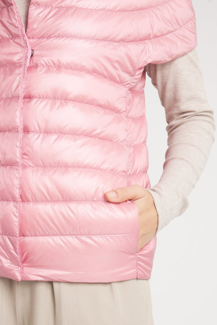 The St Barts | Down Vest | Dusty Rose - Cotes of London