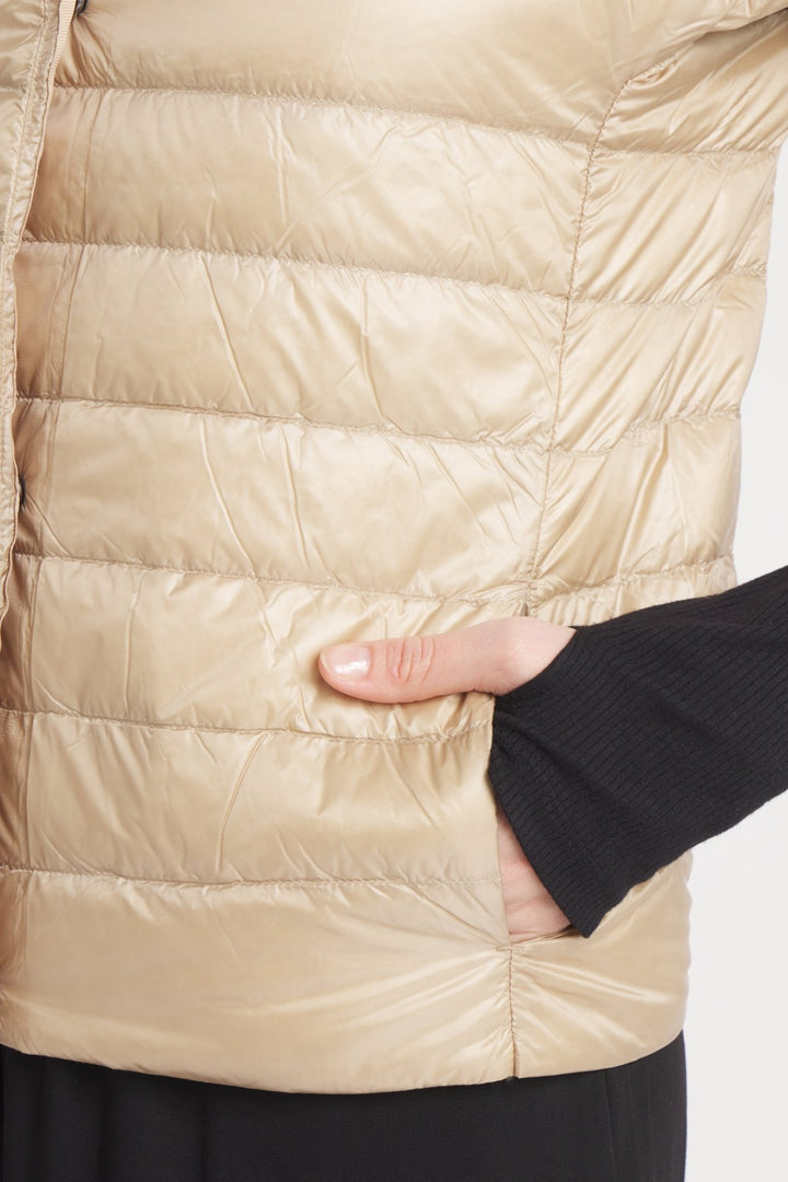 The St Barts | Down Vest | Taupe - Cotes of London