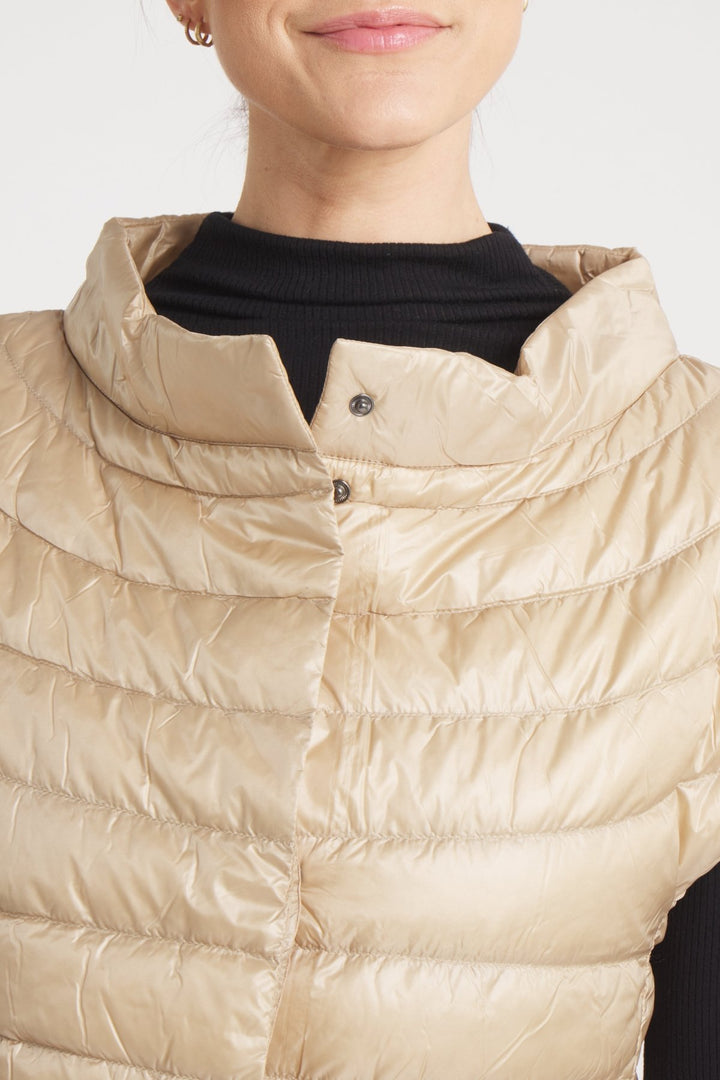 The St Barts | Down Vest | Taupe - Cotes of London