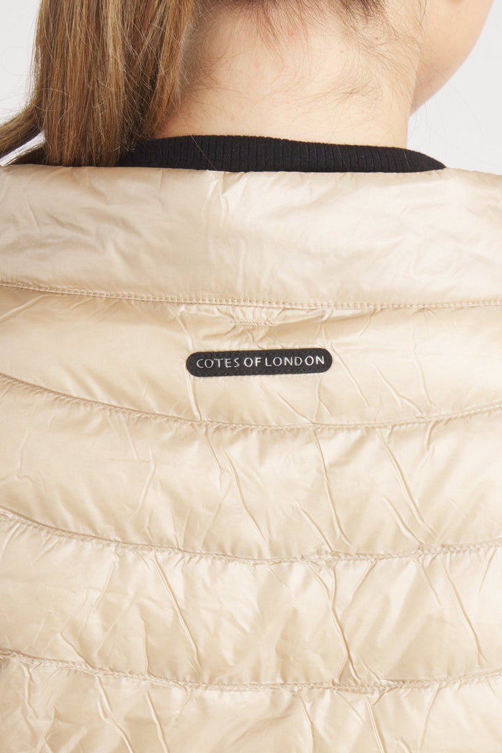 The St Barts | Down Vest | Taupe - Cotes of London