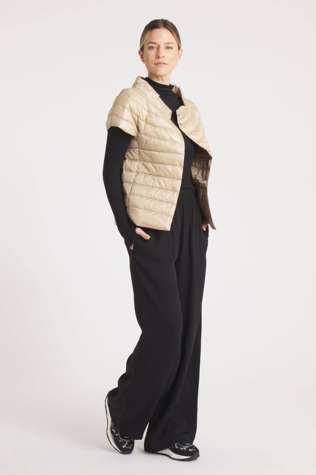 The St Barts | Down Vest | Taupe - Cotes of London