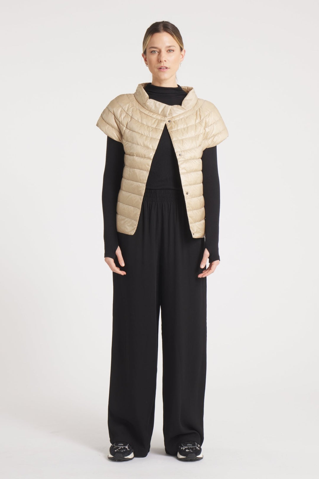 The St Barts | Down Vest | Taupe - Cotes of London