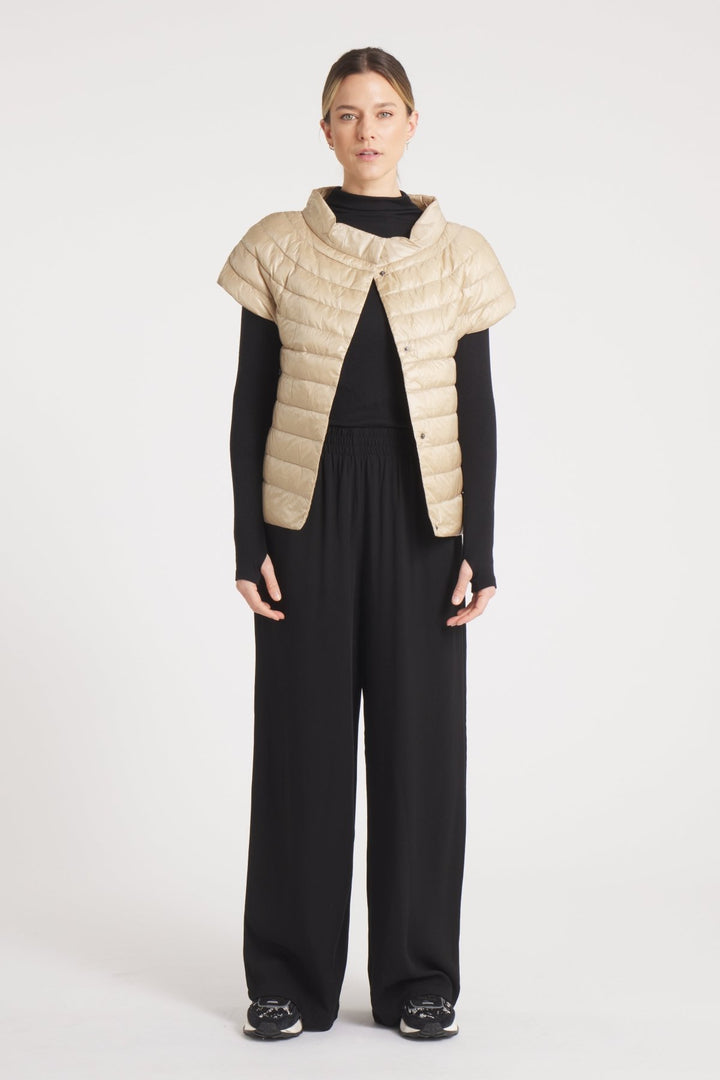 The St Barts | Down Vest | Taupe - Cotes of London