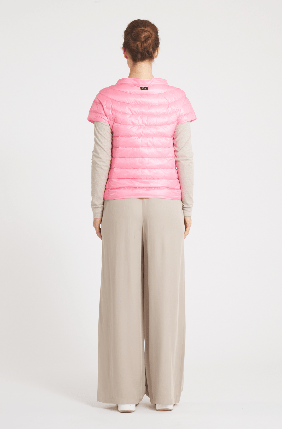 The St Ives | Down Vest | Bubble Gum Pink - Cotes of London