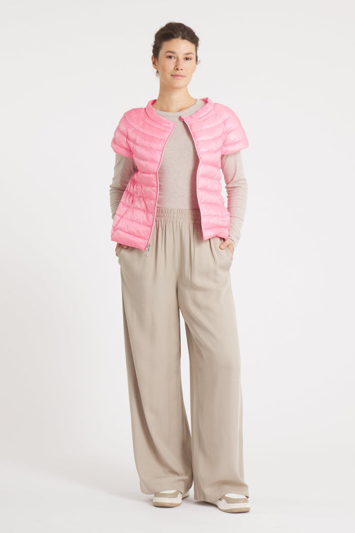 The St Ives | Down Vest | Bubble Gum Pink - Cotes of London