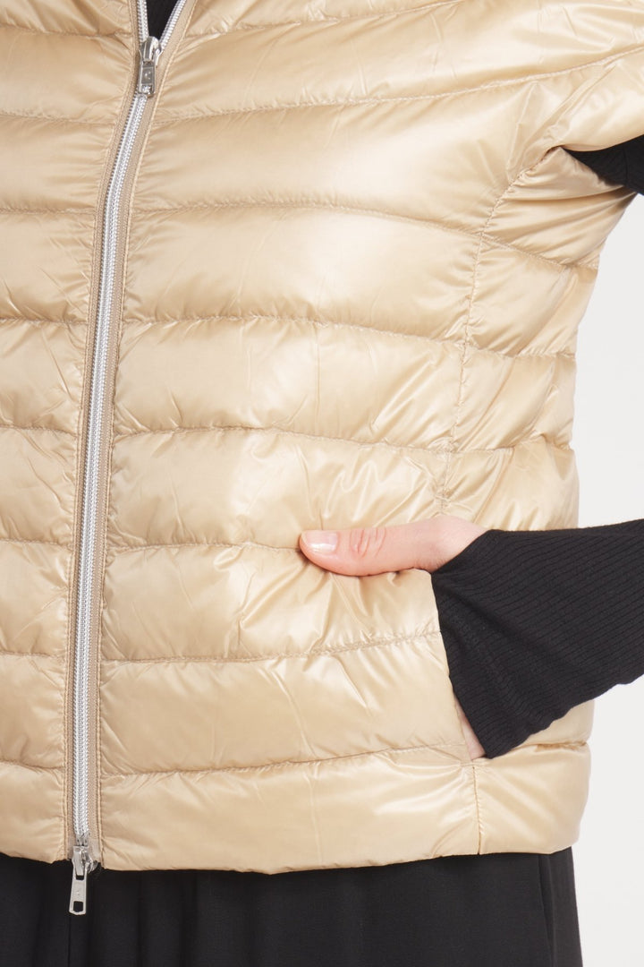 The St Ives | Down Vest | Camel - Cotes of London