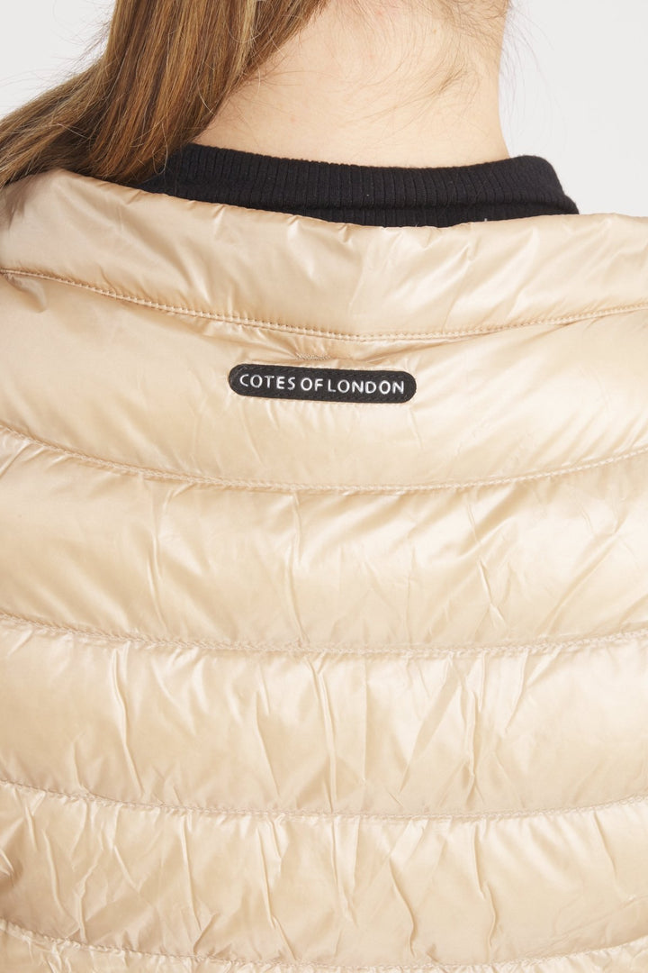 The St Ives | Down Vest | Camel - Cotes of London