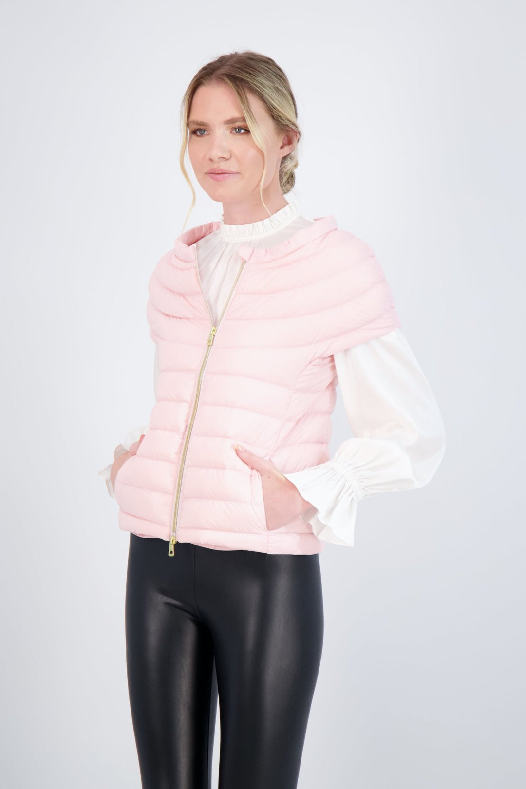 The St Ives | Down Vest | Champagne Pink - Cotes of London