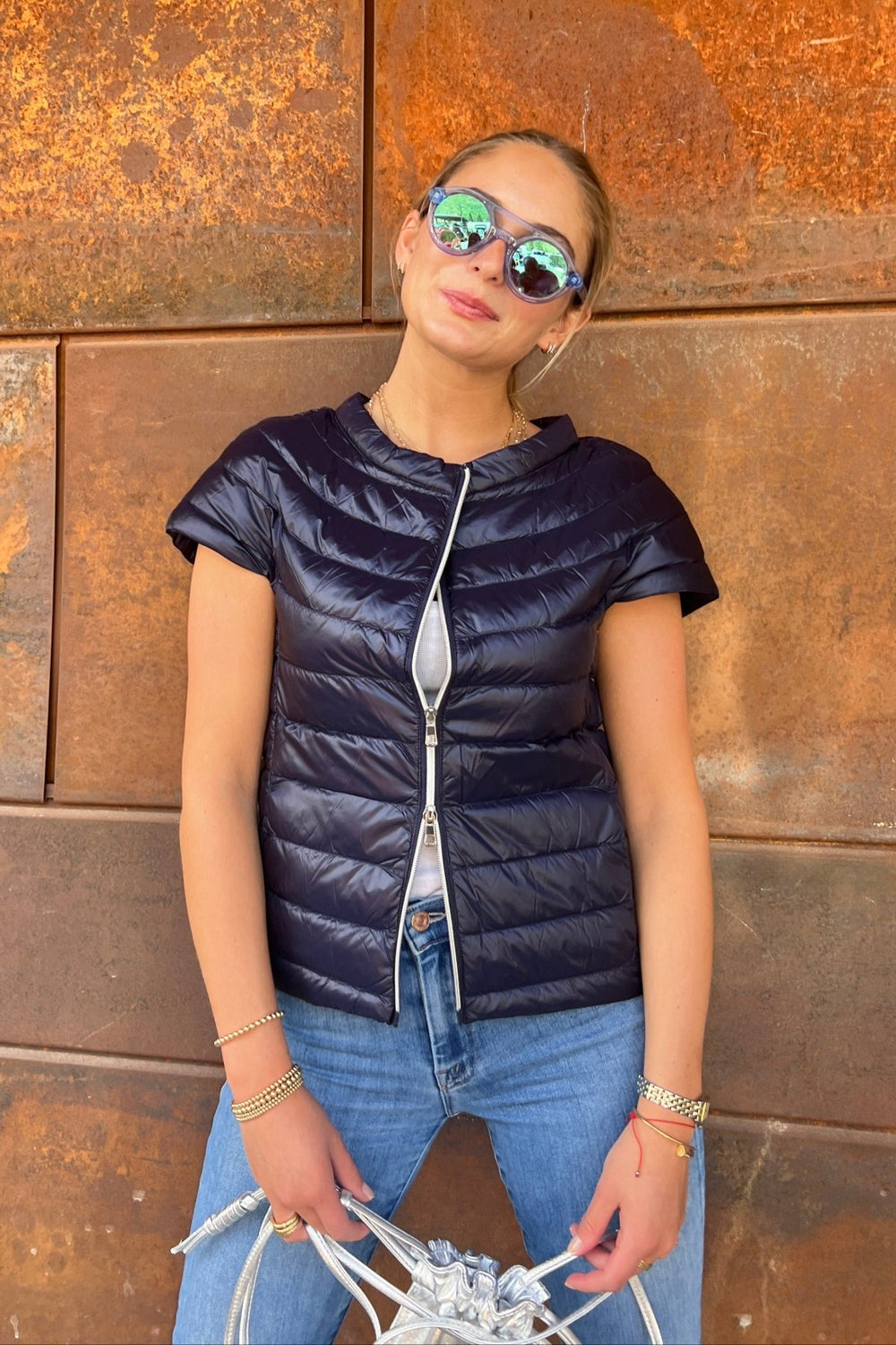 The St Ives | Down Vest | Ink Navy - Cotes of London