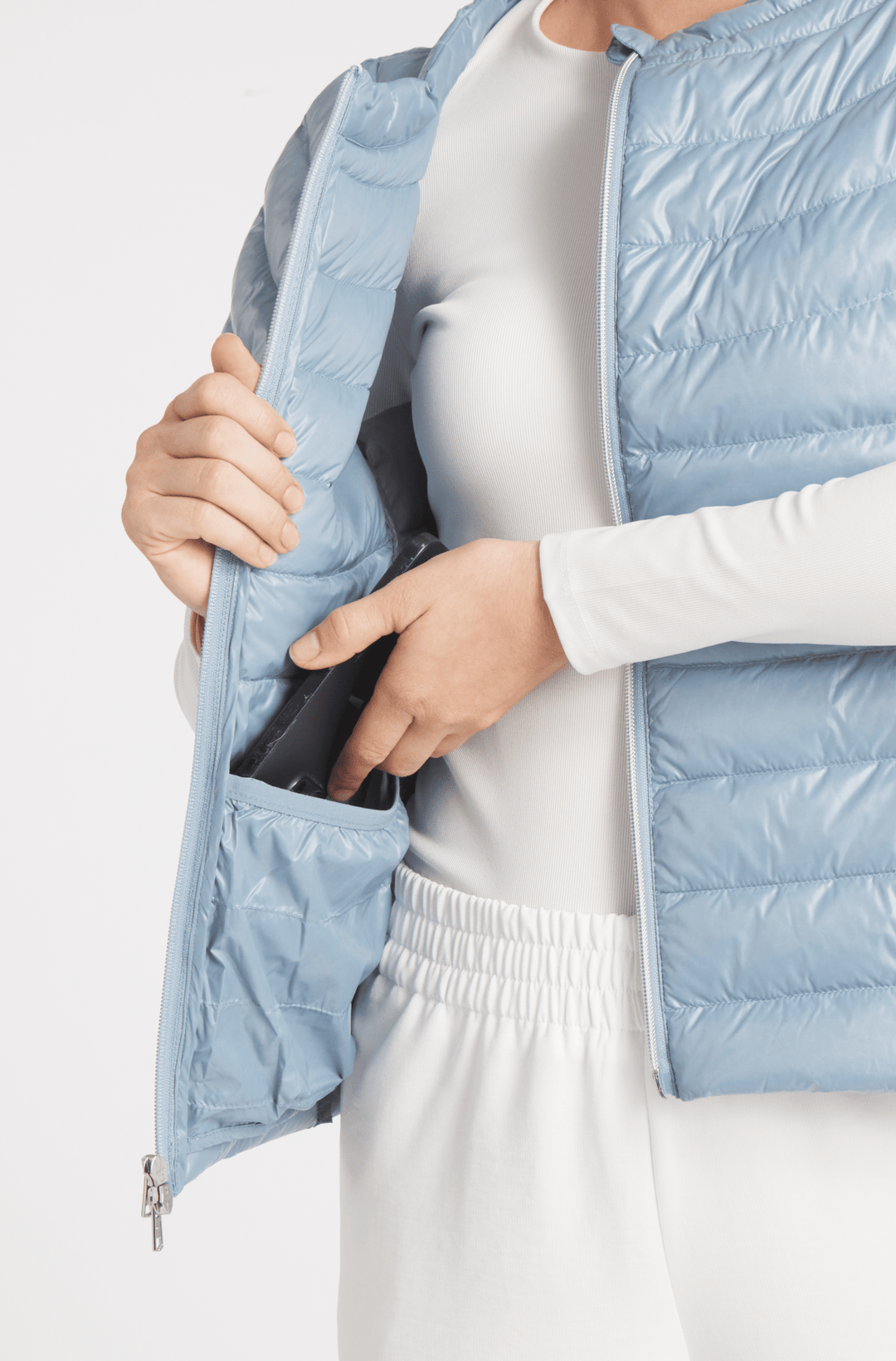 The St Ives | Down Vest | Ivory - Cotes of London