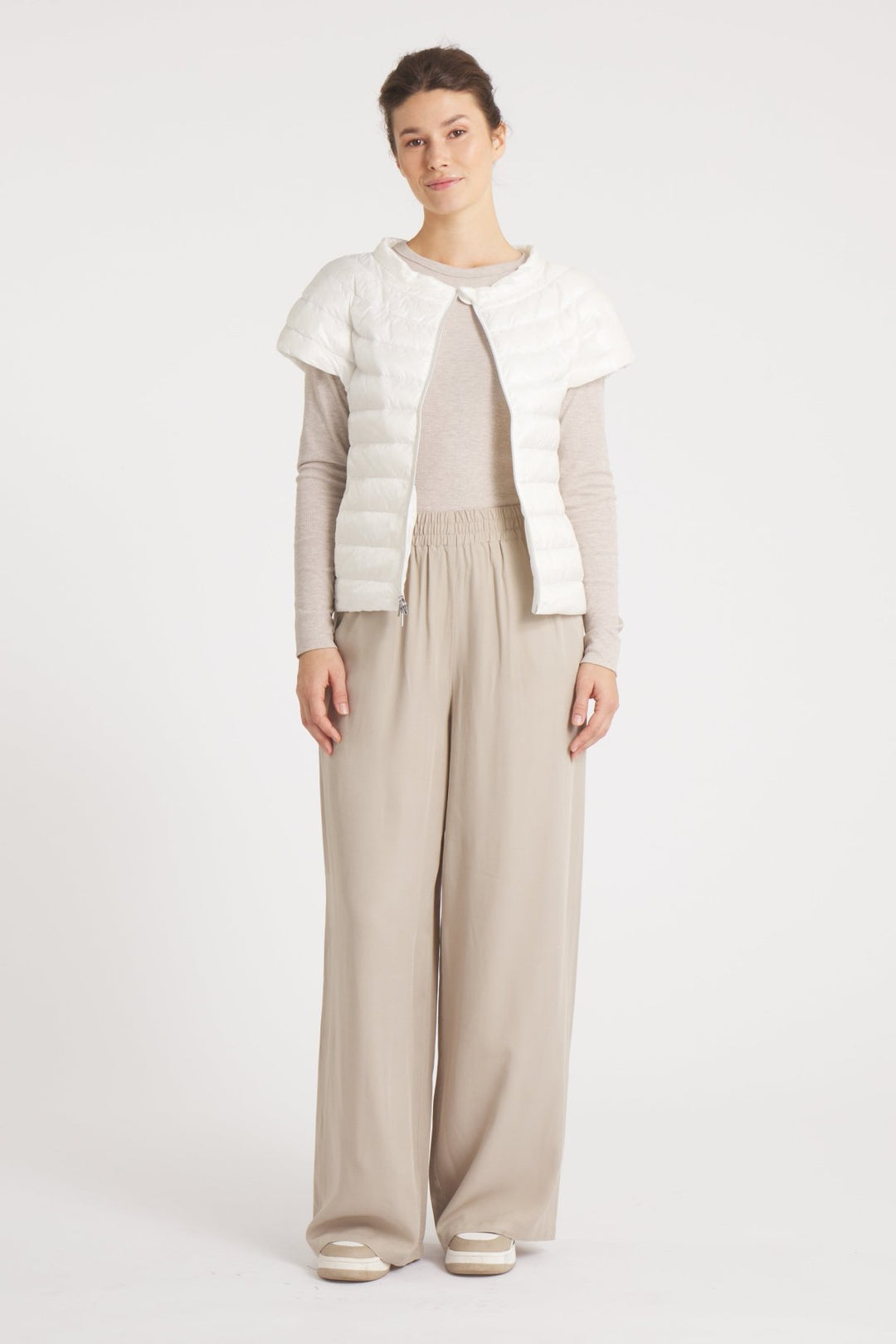 The St Ives | Down Vest | Ivory - Cotes of London