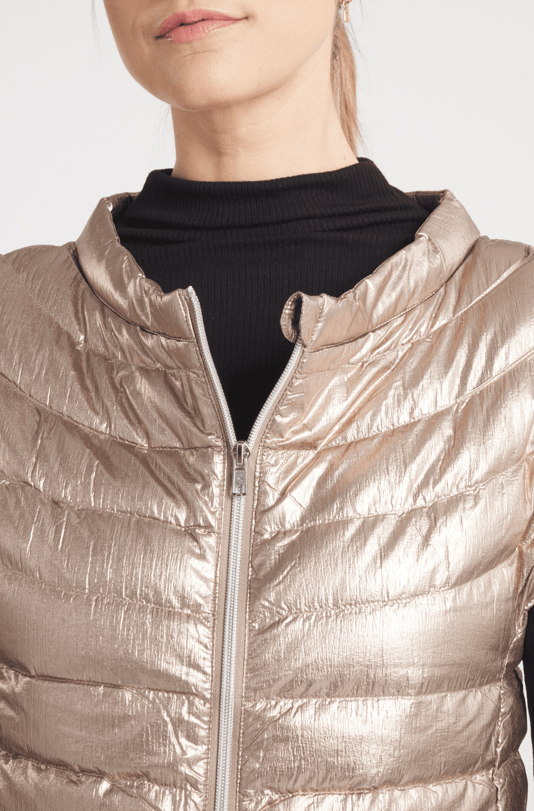 The St Ives | Down Vest Metallic Gold - Cotes of London
